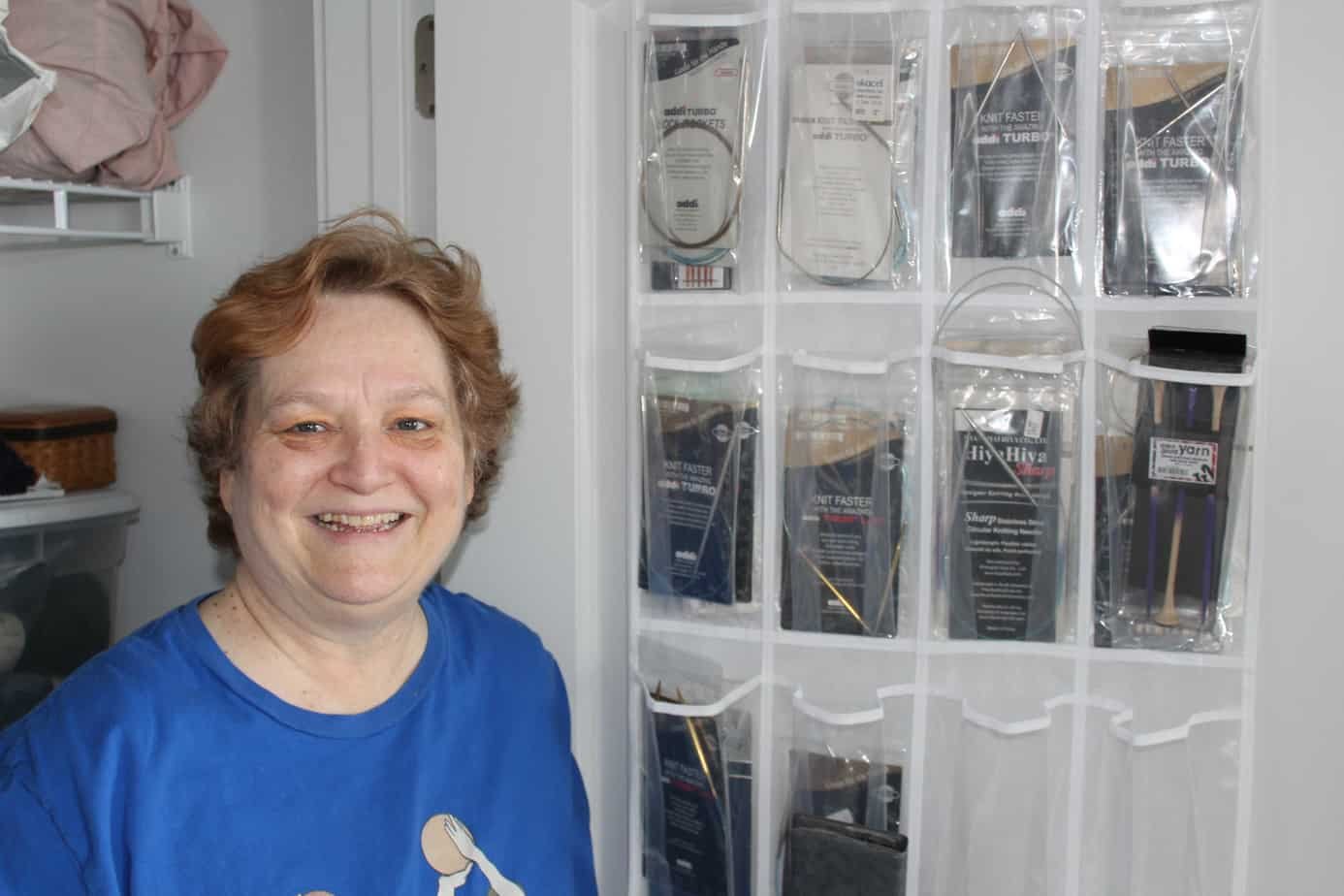 Miss Anita getting organized