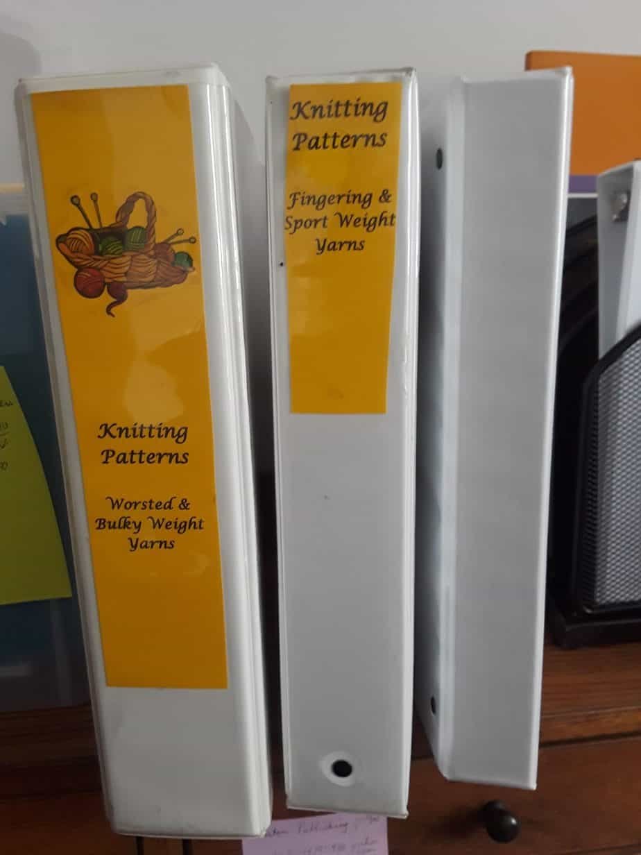 Solution for too many knitting patterns